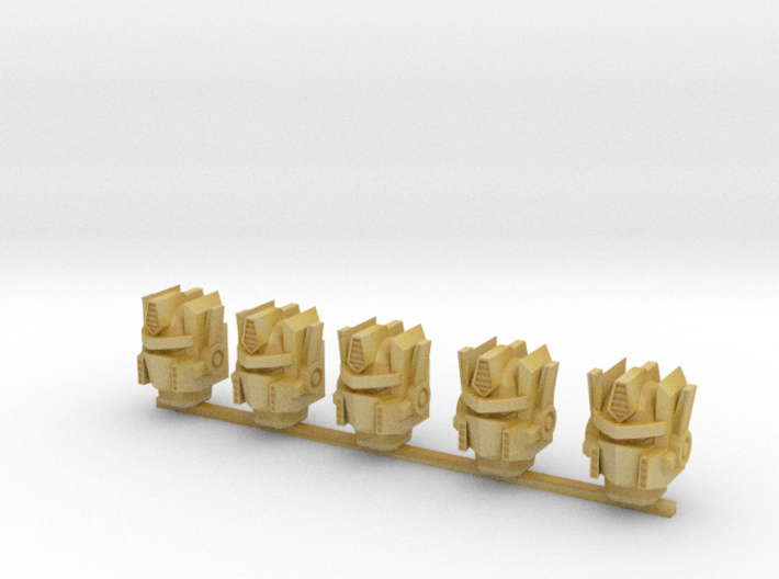 Autobot heads 001a (prime heads) (x5) 3d printed