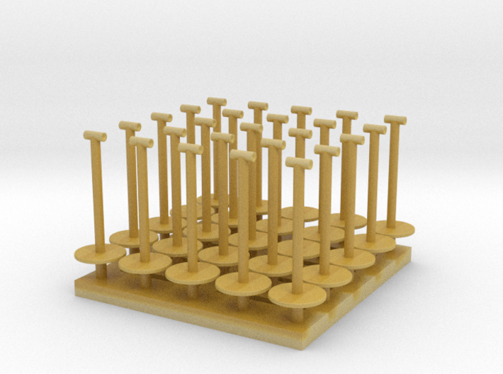MOF Stanchions (25) HO 72:1 Scale 3d printed