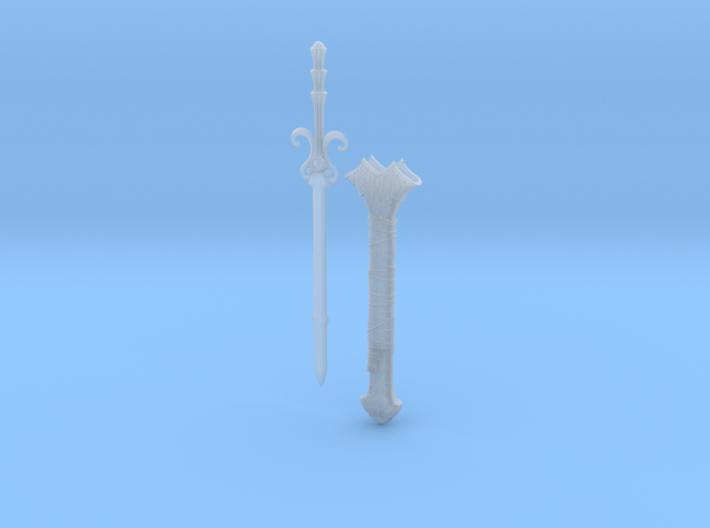 &quot;BotW&quot; Sword of the Six Sages and Scabbard Set 3d printed