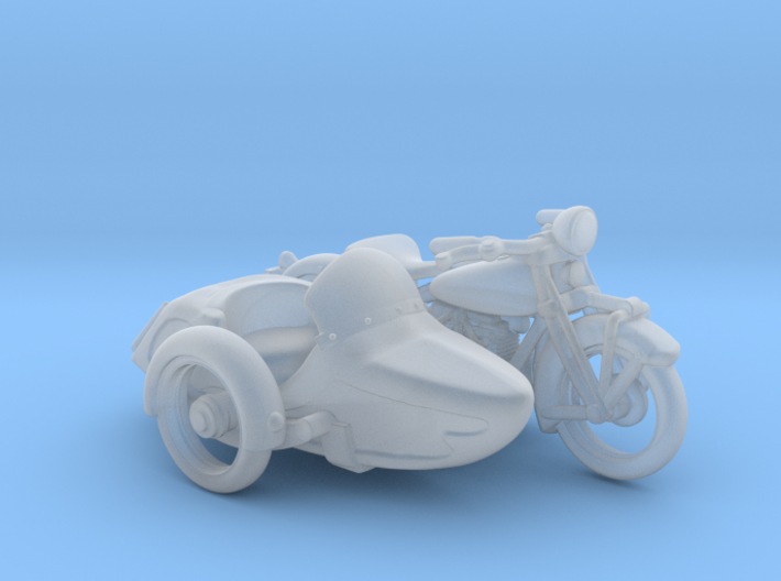 Indian Four Sidecar 1:87 HO 3d printed
