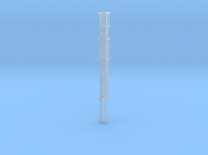'S Scale' - 30' Caged Ladder Ladder to Top 3d printed
