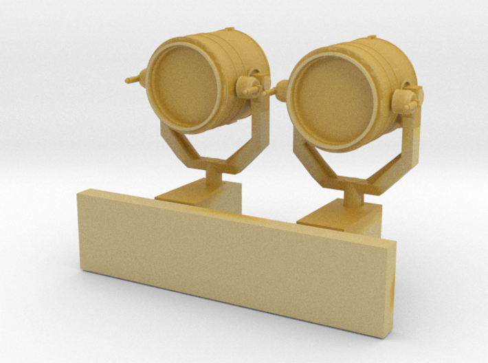 1:96 scale Search Light Wall Stand - set of 2 3d printed 