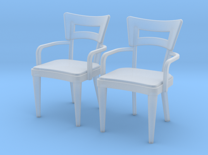1:36 Dog Bone Chair, with arms 3d printed
