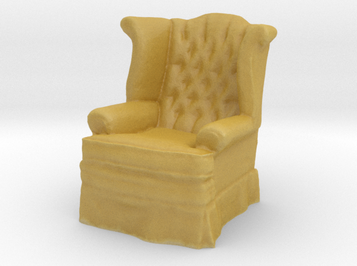 1:48 Tufted Chair 3d printed 
