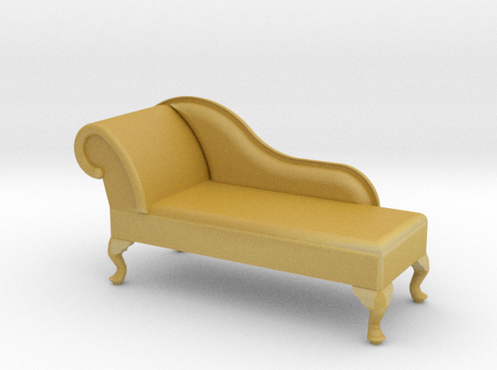 1:24 Queen Anne Chaise (Right Facing) 3d printed