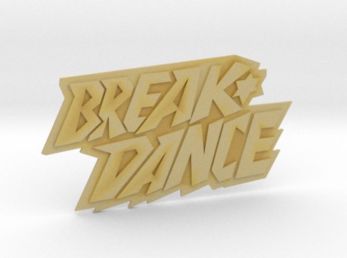 Magnetaufsatz Break Dance Logo 3d printed