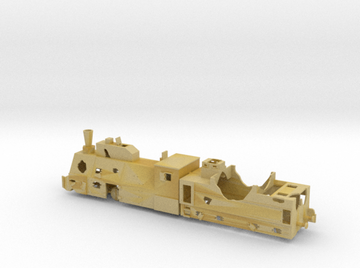 1/144 amored Russian locomotive (exploded) 3d printed