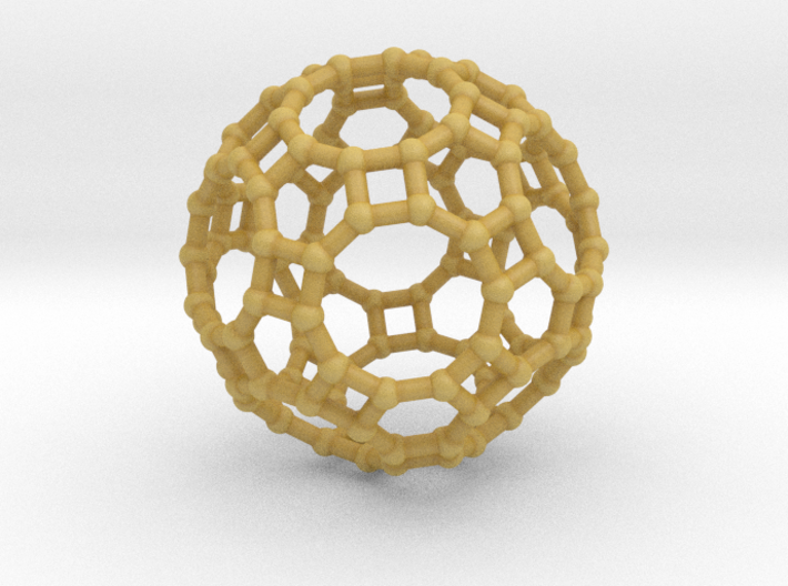 Truncated icosidodecahedron 3d printed