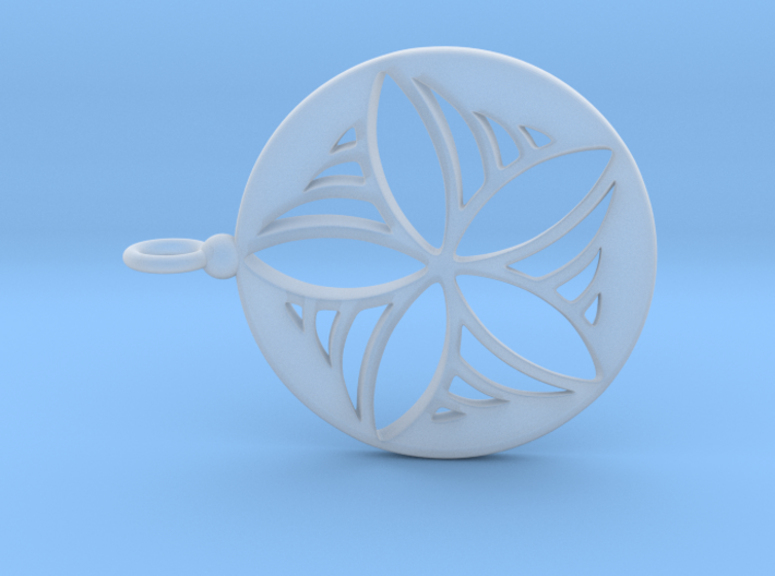 Star Pinwheel pendant 3d printed