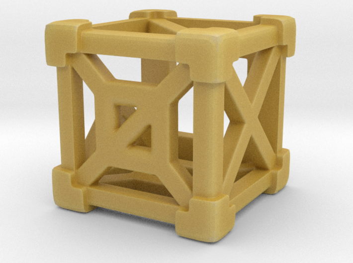 Cage 6-Sided Die - Empty 3d printed