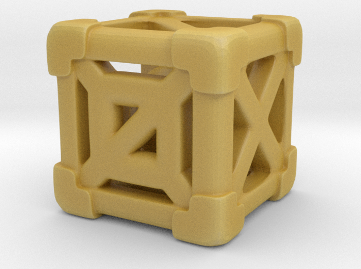 Cage 6-Sided Die - Full (smaller) 3d printed