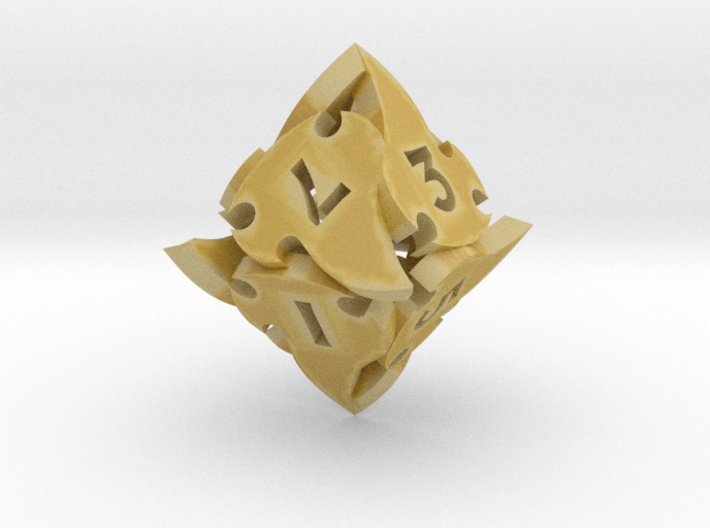 Tocrax Eight-Sided Die 3d printed