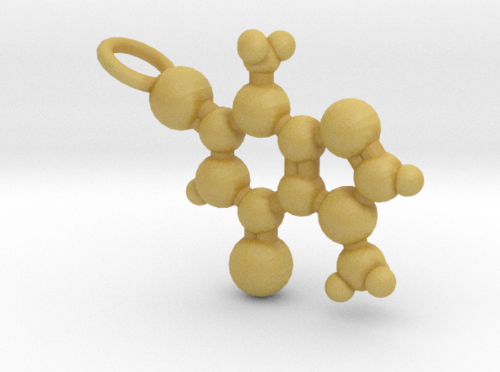 Theobromine Necklace (small) 3d printed