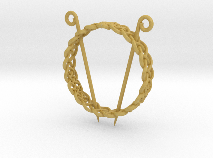 Celtic Hair Ring 3d printed 