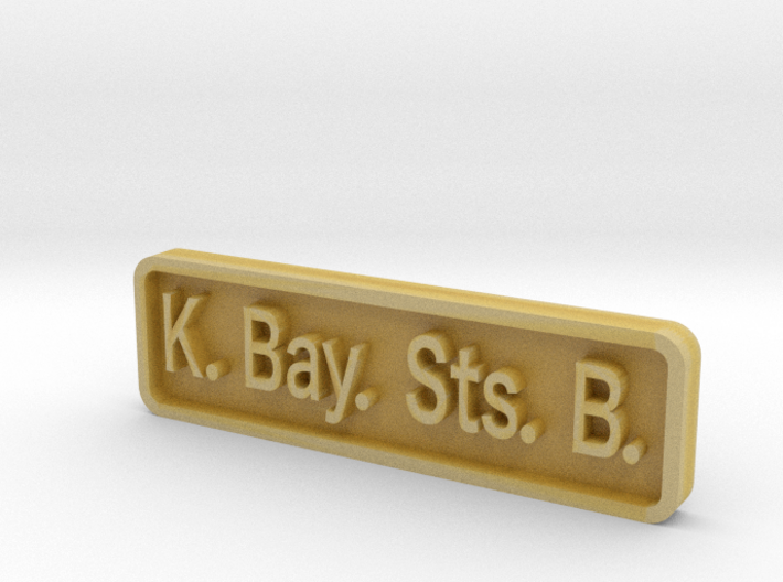 K. Bay. Sts. B. Locomotive Plate 3d printed 