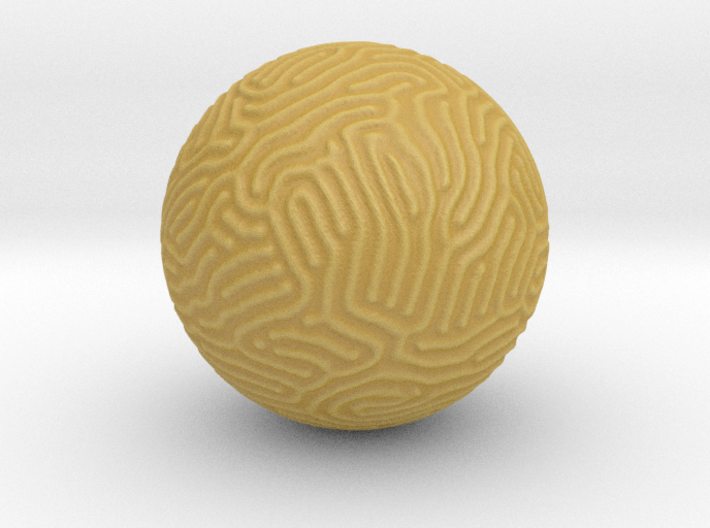 Small Reaction Diffusion Sphere 3d printed 