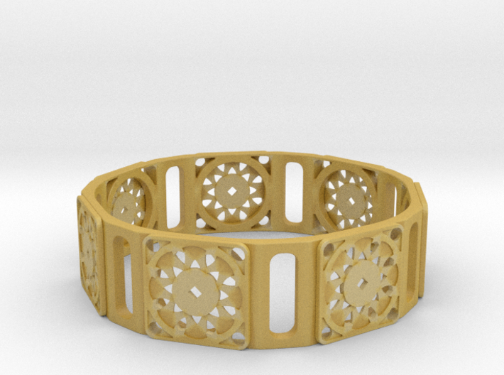 Bangle - Suspended Coin 3d printed 