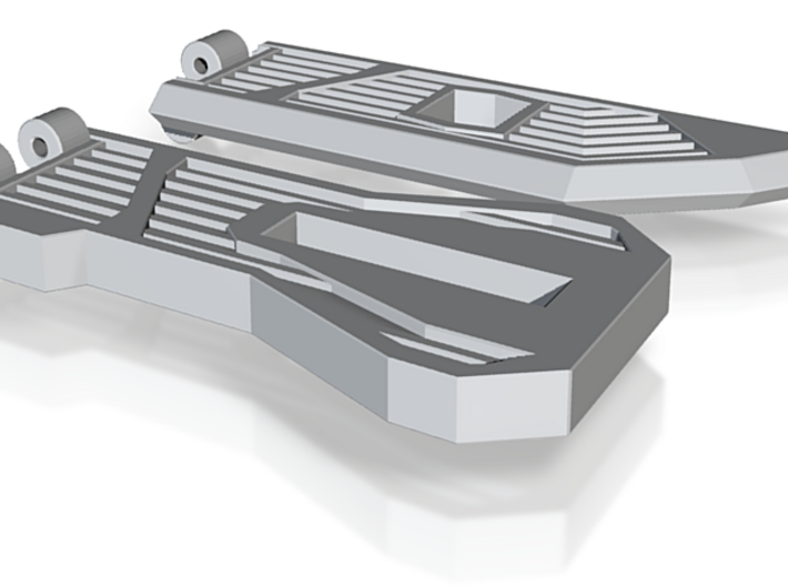 Left Handed: Cursader PartB Blade 3d printed