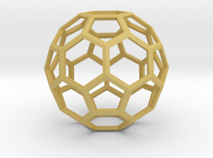 1 Inch Soccer Ball Wireframe 3d printed