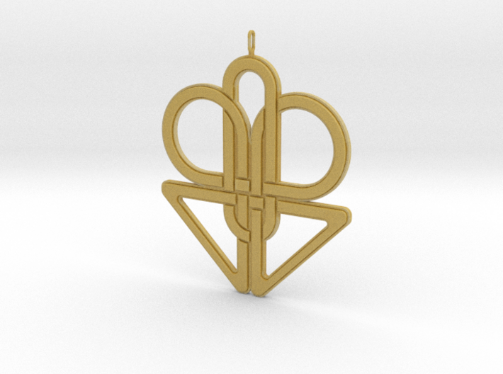 Knotted Pendant 3d printed
