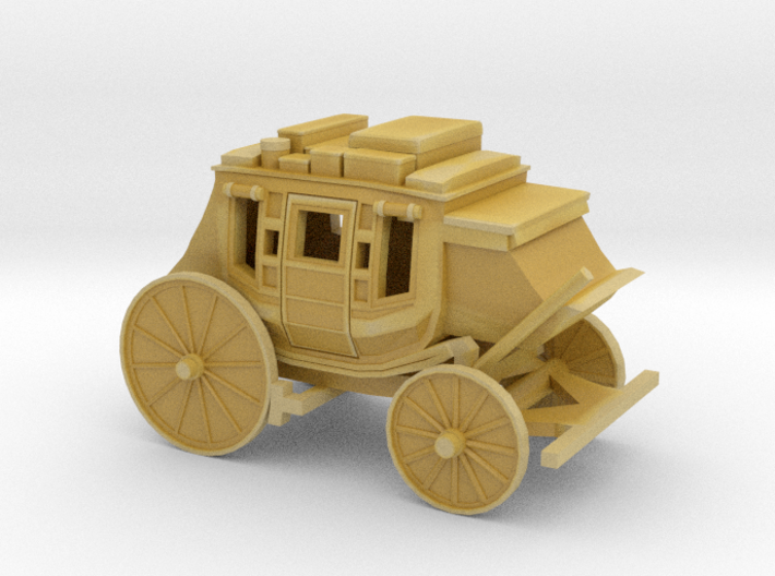 Z Scale Stagecoach - Wide 3d printed 