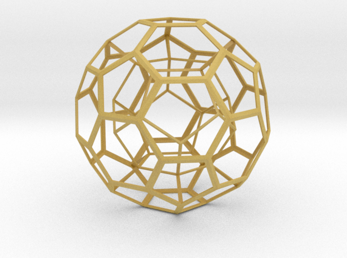 Dodecahedron in Truncated Icosahedron 3d printed