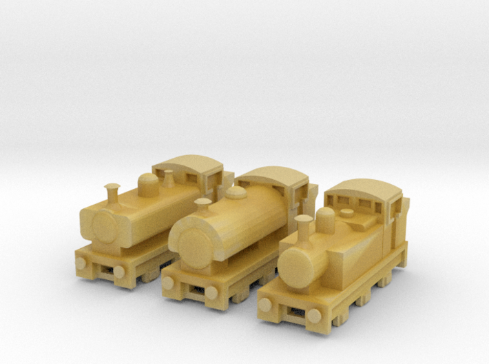 T-gauge Mix Tank Engines - Uses Eishindo Wheels 3d printed 
