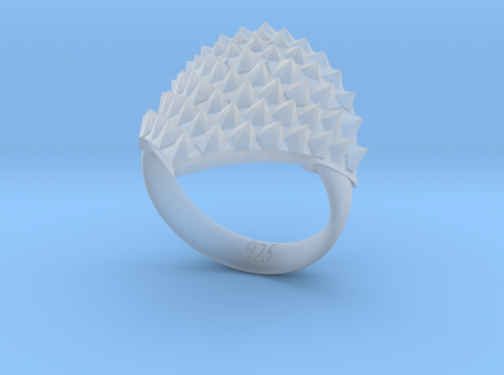 Dragon Scales Ring 3d printed