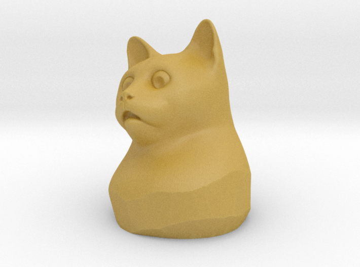 Cat Gasp (5 cm/2 inch) 3d printed 