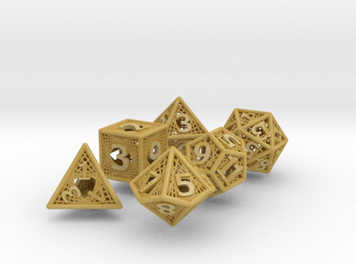 Woven Dice - Small 3d printed 