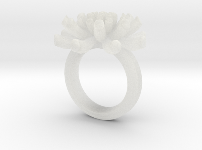 Sea Anemone ring 16.5mm 3d printed