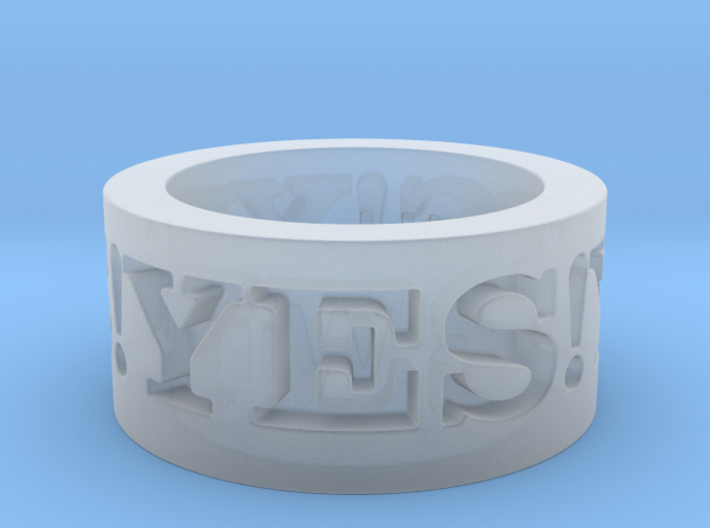 Yes! Ring Design Ring Size 8.5 3d printed