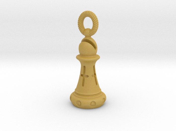 Chess Bishop Pendant 3d printed