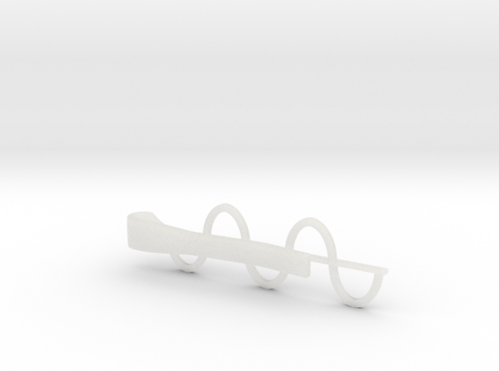 Sine Wave Tie Bar (Plastics) 3d printed
