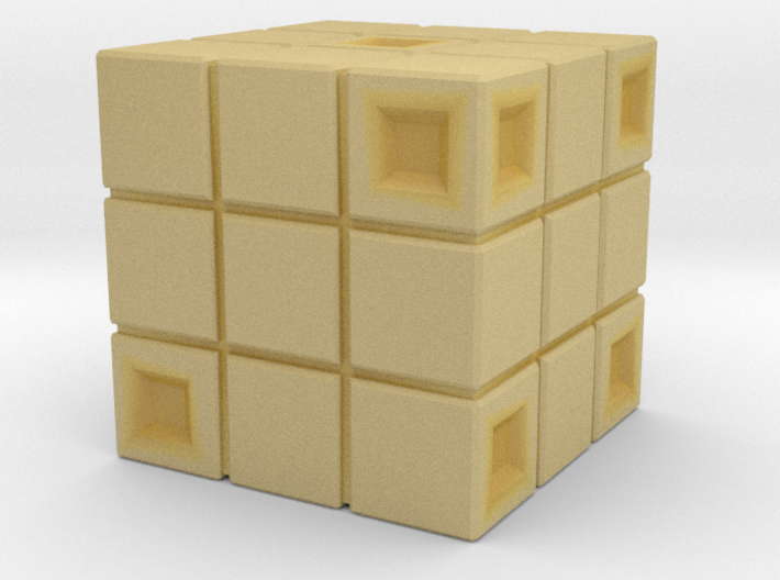 Rubik's Cube Inspired Die 3d printed