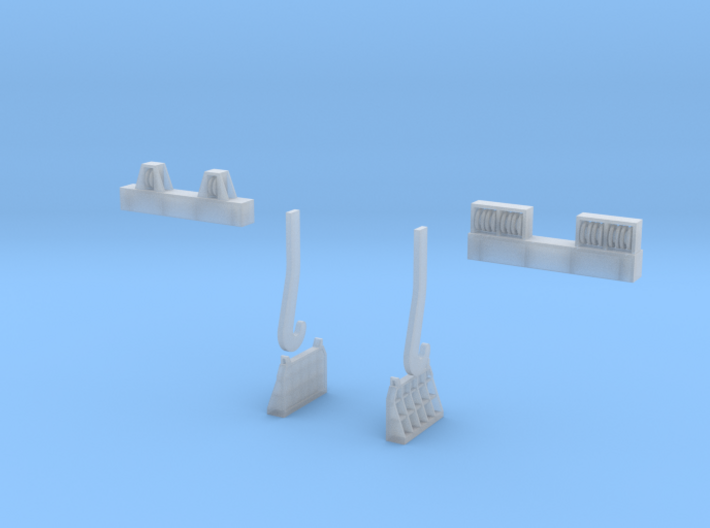 N-scale assessories for 250 ton Teeming Ladle 3d printed