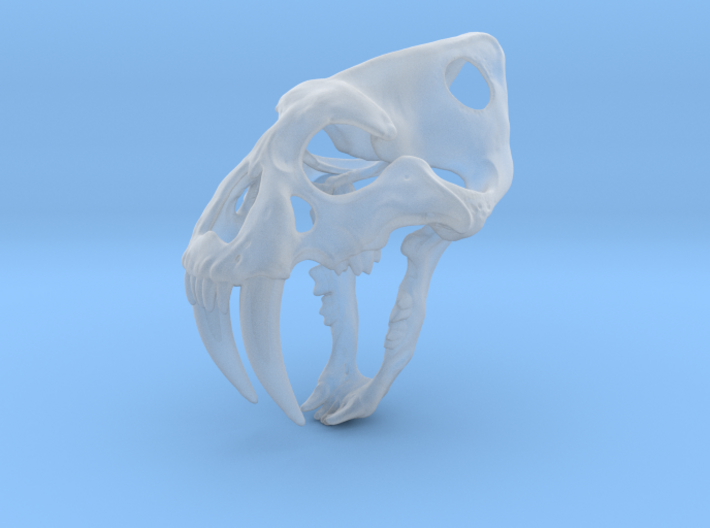 saber tooth keychain 3d printed