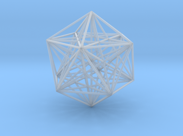 Sacred Geometry: Icosahedron with Stellated Dodeca 3d printed