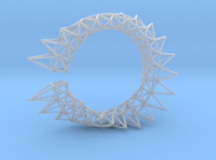 Spiked Twisted Bracelet01 3d printed