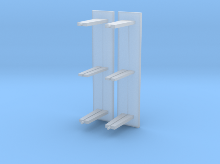 Abri bushalte glas lang model schaal N 3d printed
