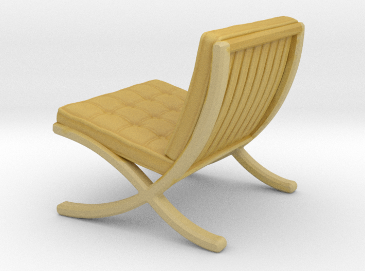 Mies-Van-Barcelona-Chair - 1/2&quot; Model 3d printed