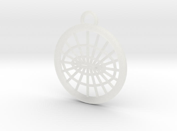 Meshed Airfoil Pendant 3d printed