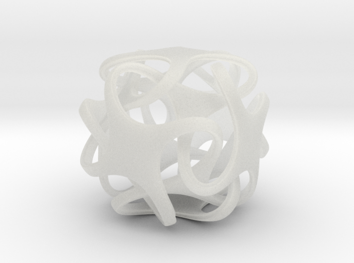 Hexatron Pendant 3d printed