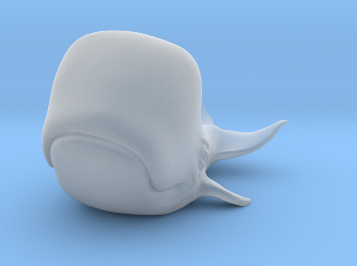 Happy Whale small 60mm long 3d printed