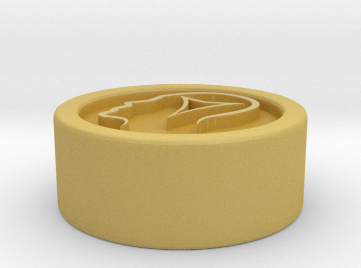 Circle Token - 0.5&quot; Energy Drained 3d printed