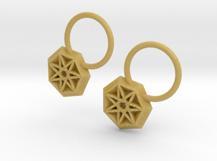 Star Earrings 3d printed