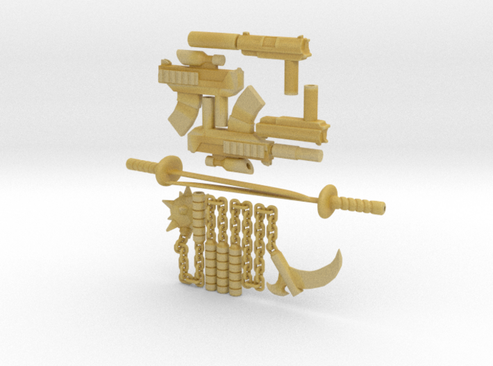 Micro Munny All Weapons 3d printed