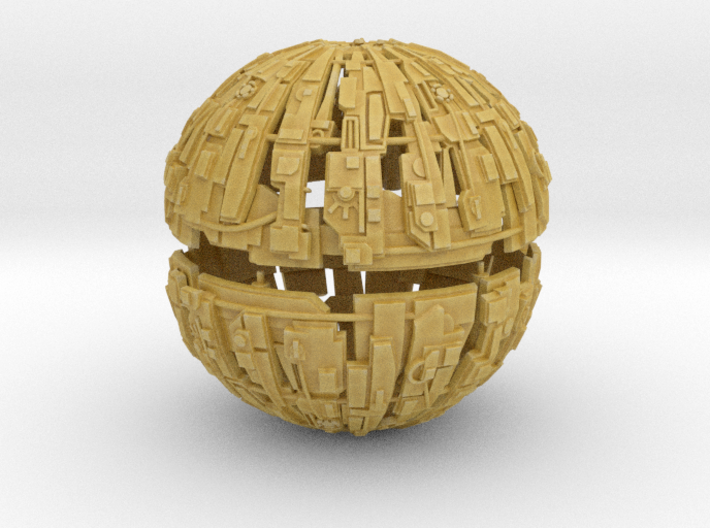 600m Cyborg Sphere 1/9000 Scale 3d printed