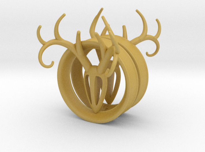 2 Inch Antler Tunnels 3d printed
