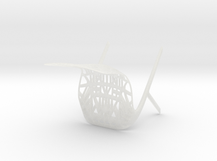 Washington Skeleton Aluminum Side Chair 3d printed